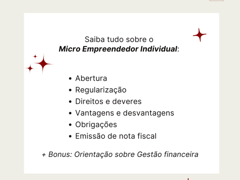 Consultoria para Micro Empreendedor Individual